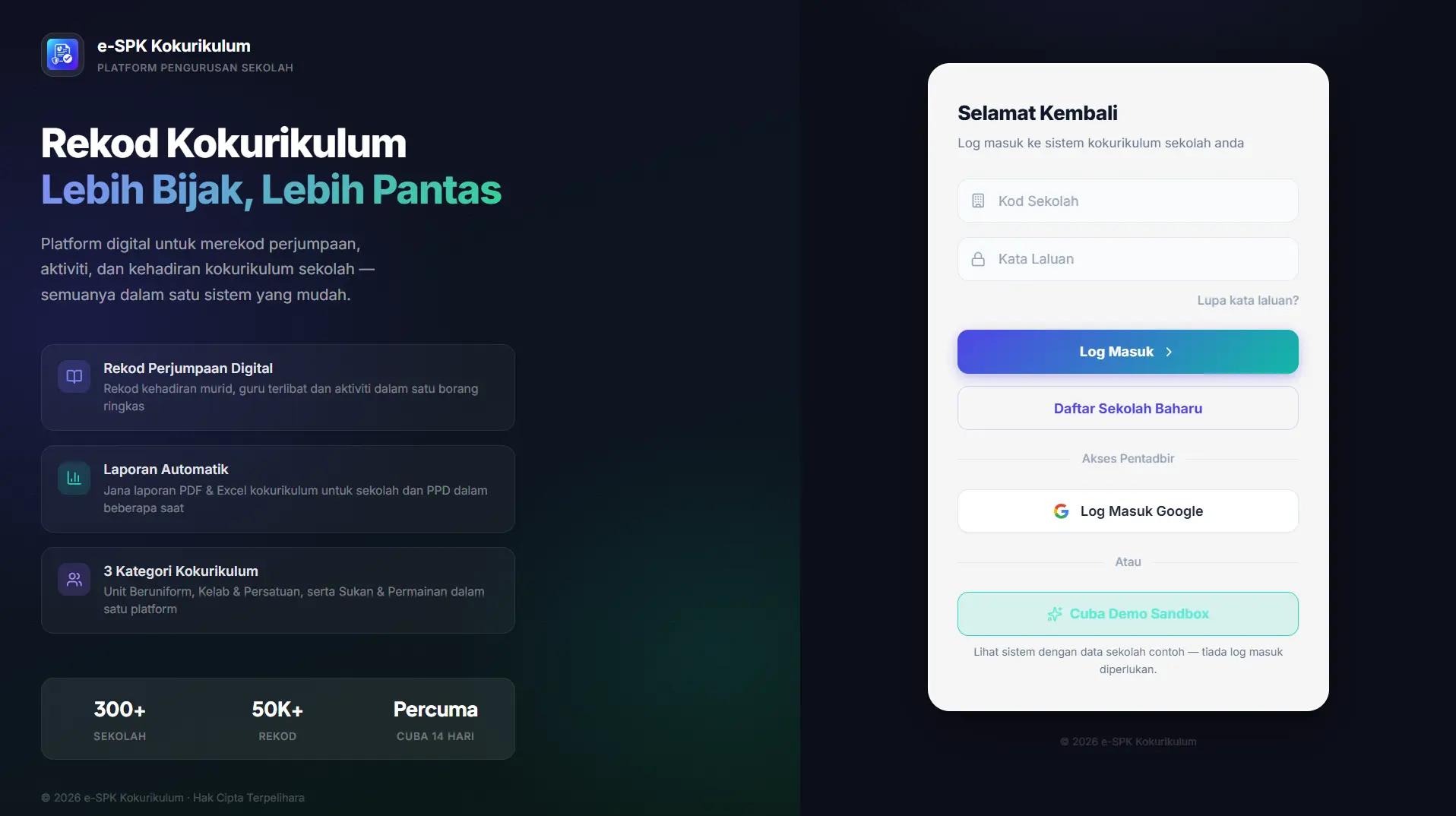 Paparan aplikasi eSPK